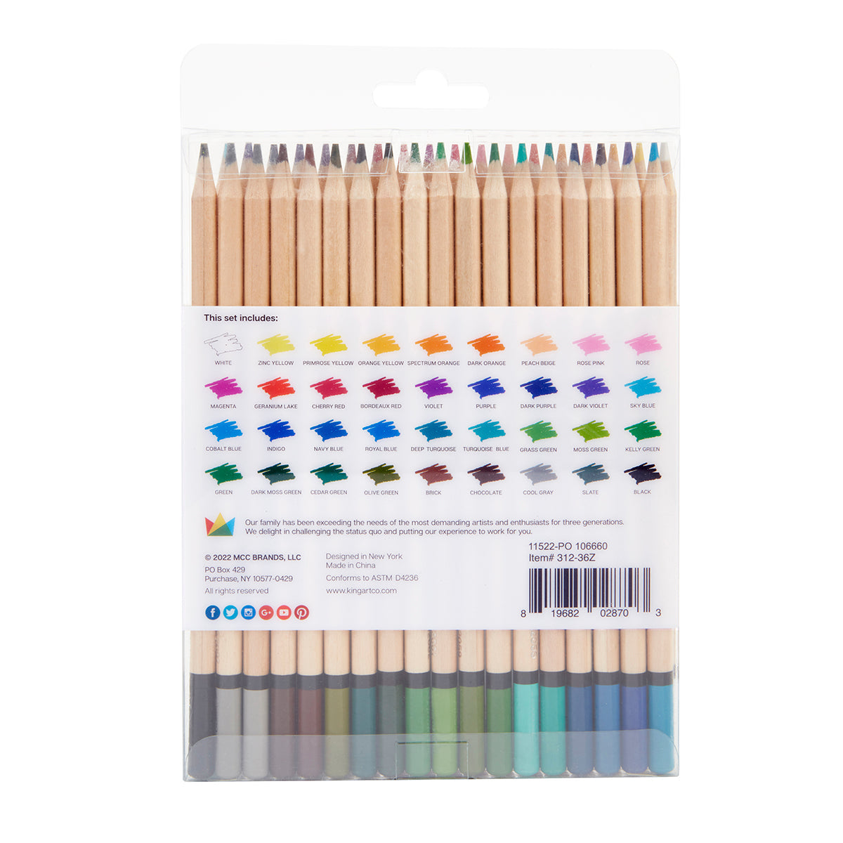 Colored Pencils 36 Colors