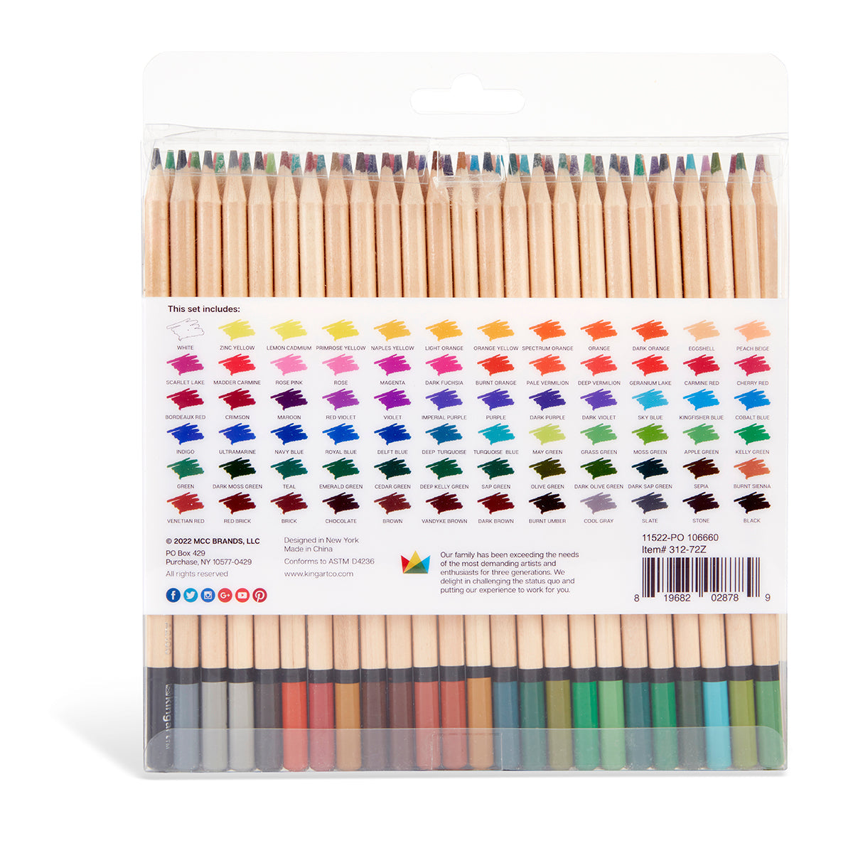 Colored Pencils 72 Colors