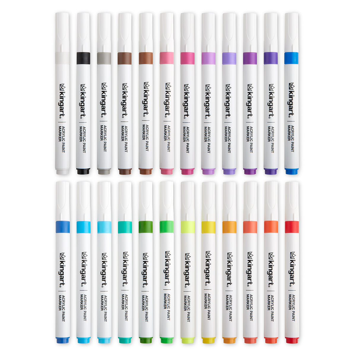 Acrylic Paint Markers - 24 Colors