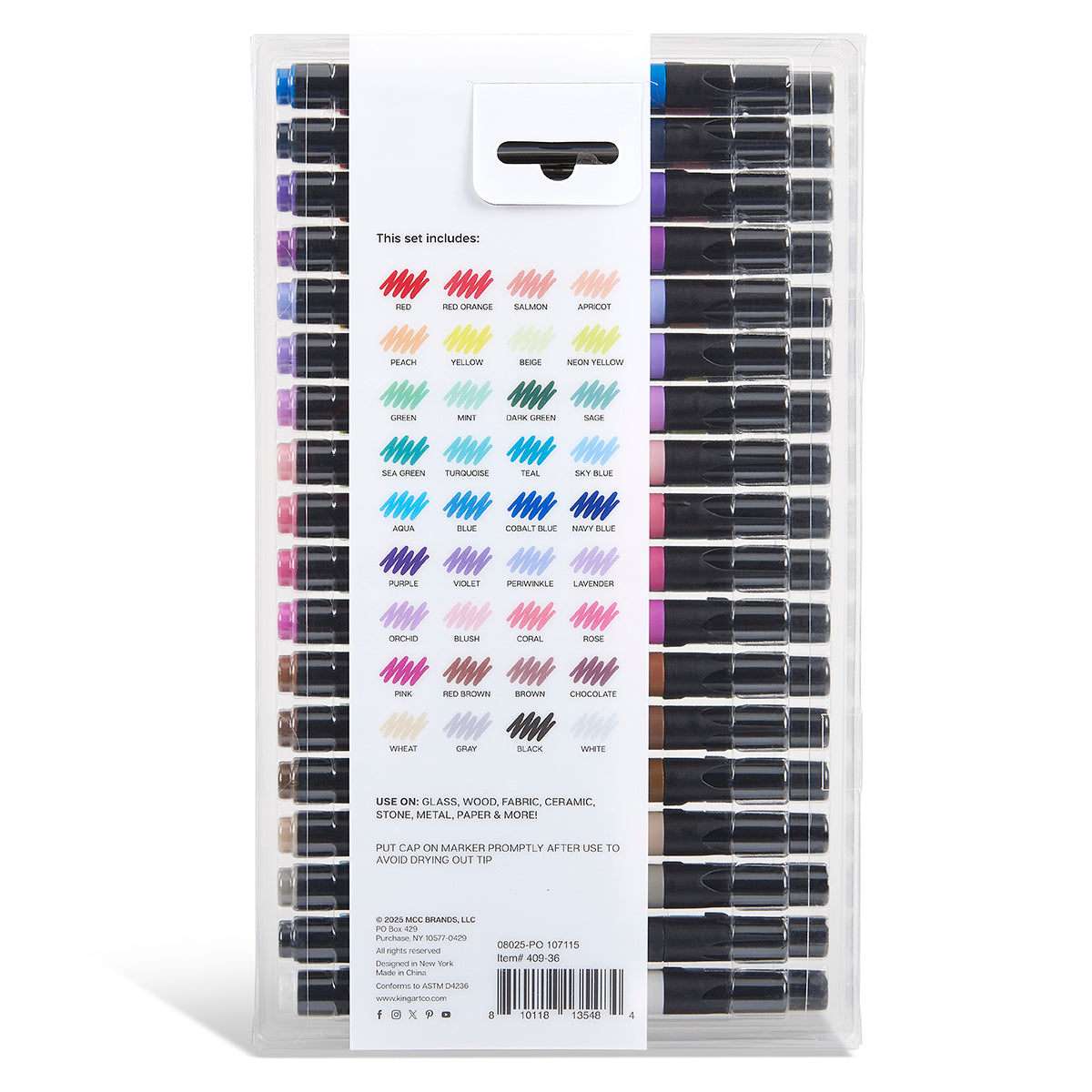 Acrylic Paint Markers - 36 Colors