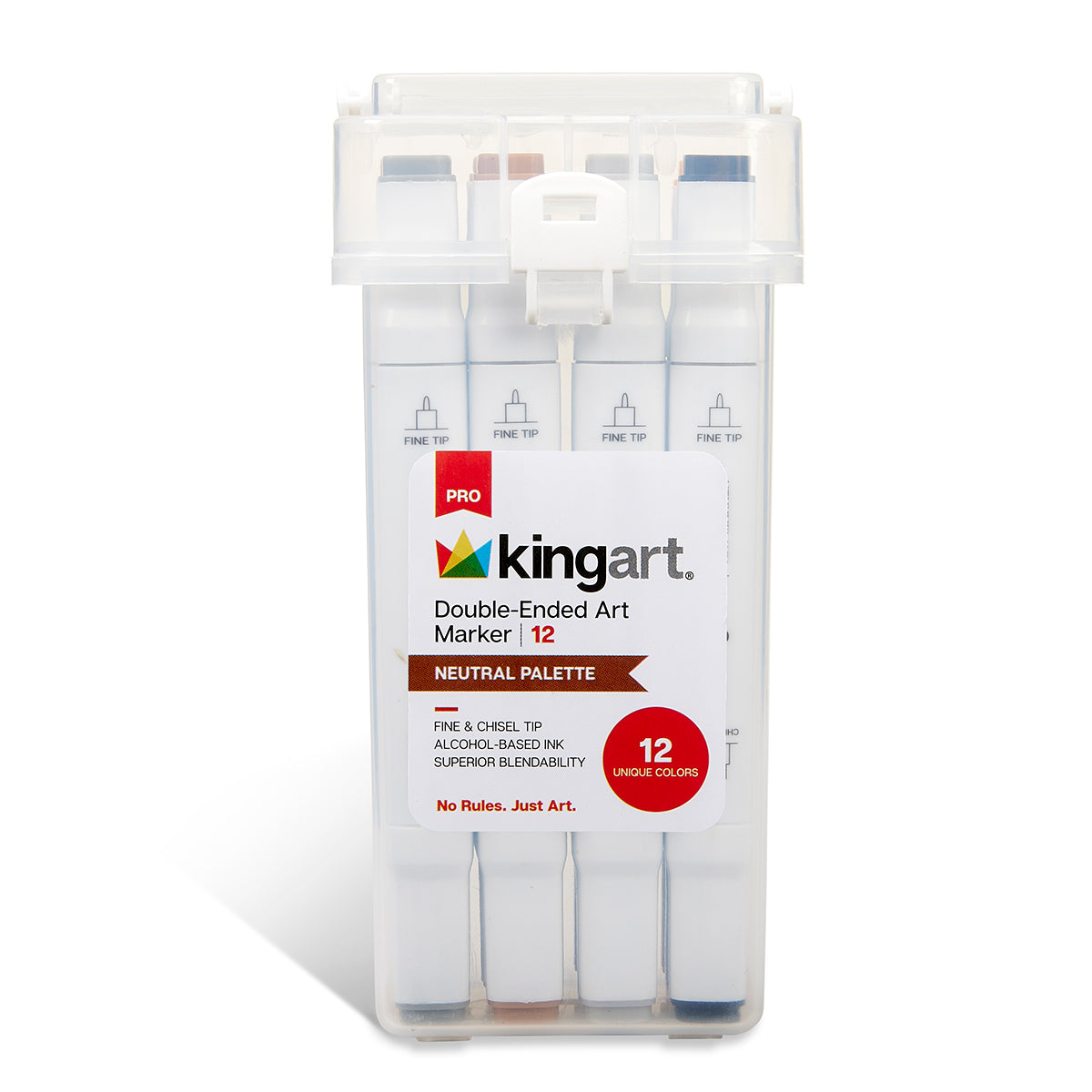 Double-Ended Alcohol Markers - 12 Neutral Colors