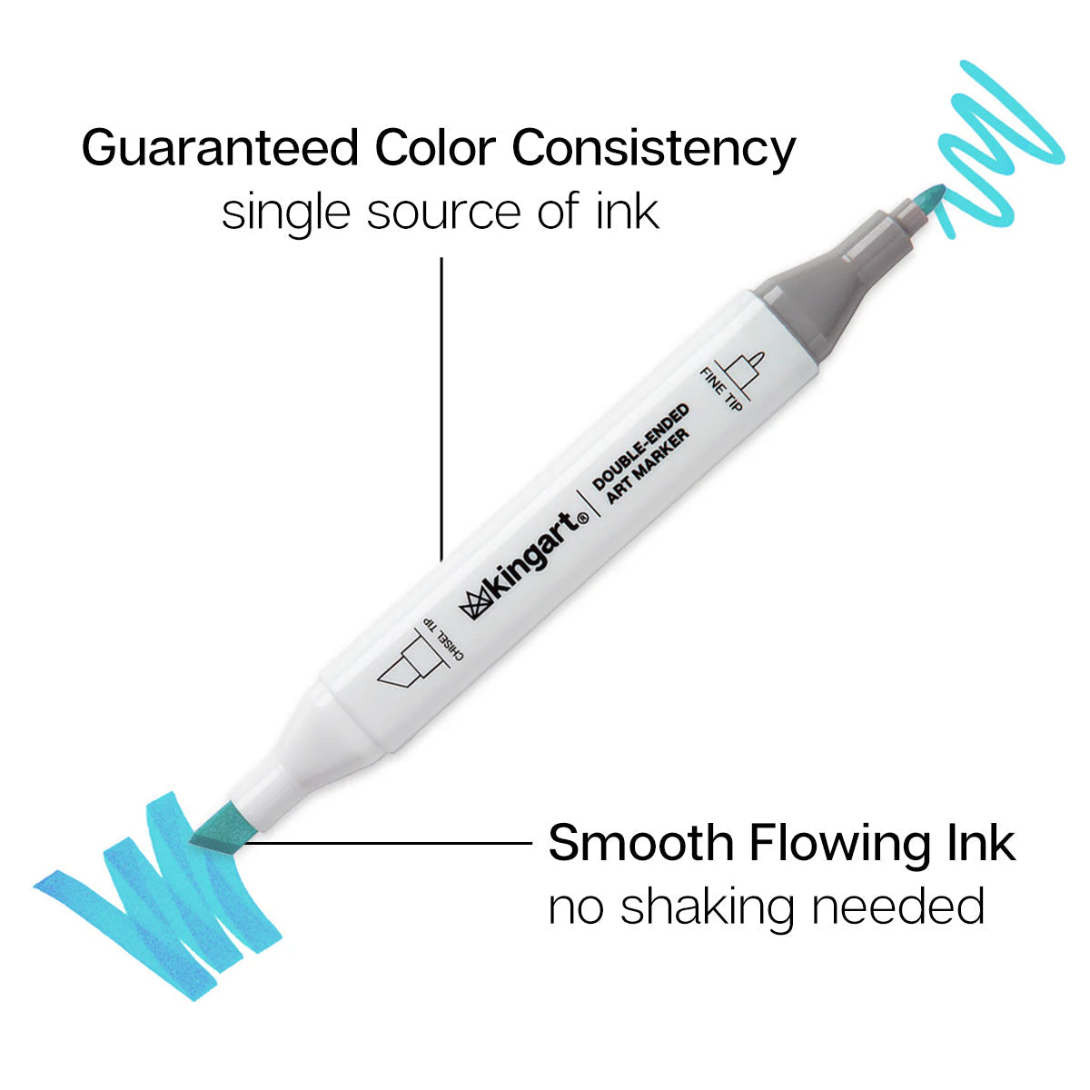 Double-Ended Alcohol Markers - 24 Bright Colors