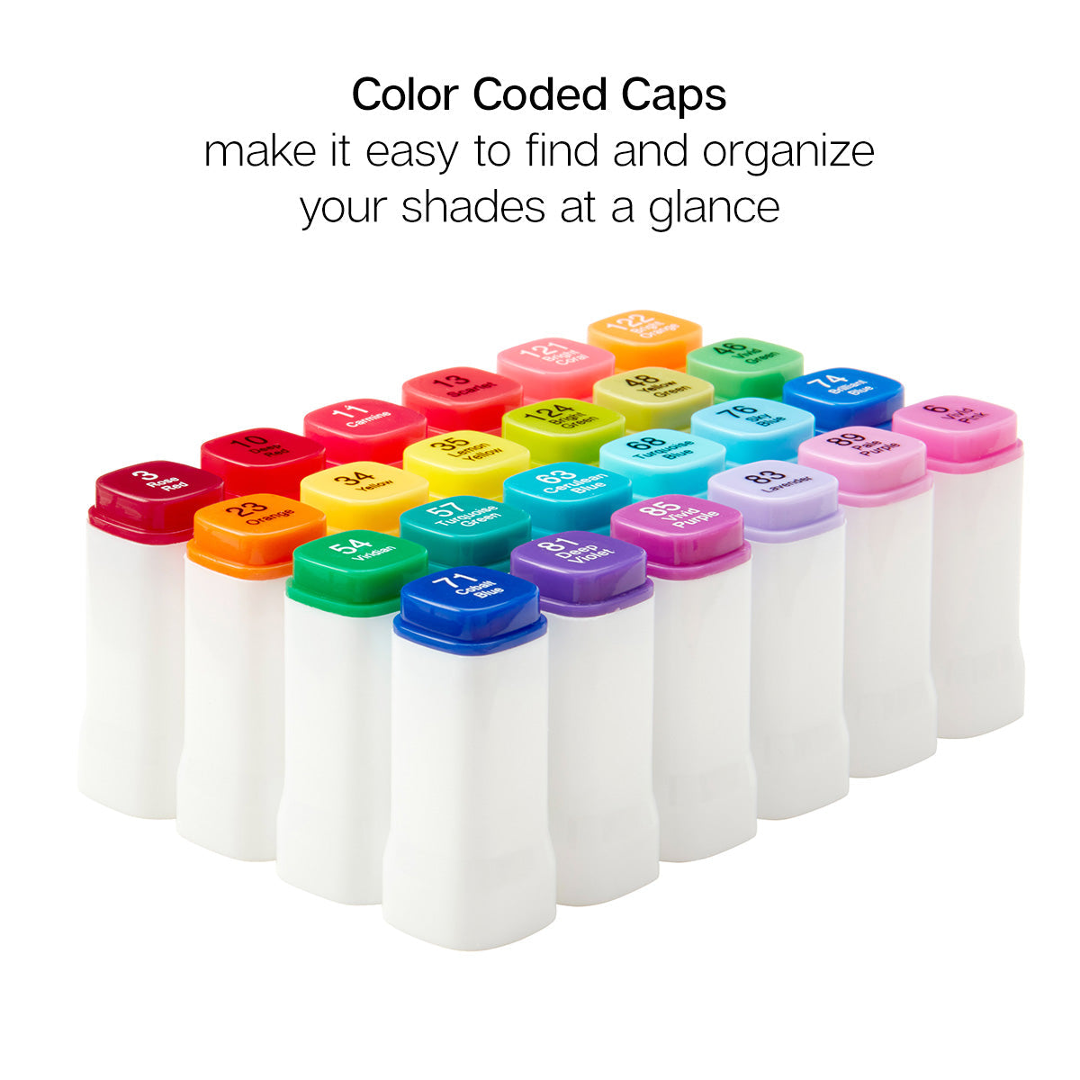 Double-Ended Alcohol Markers - 24 Bright Colors