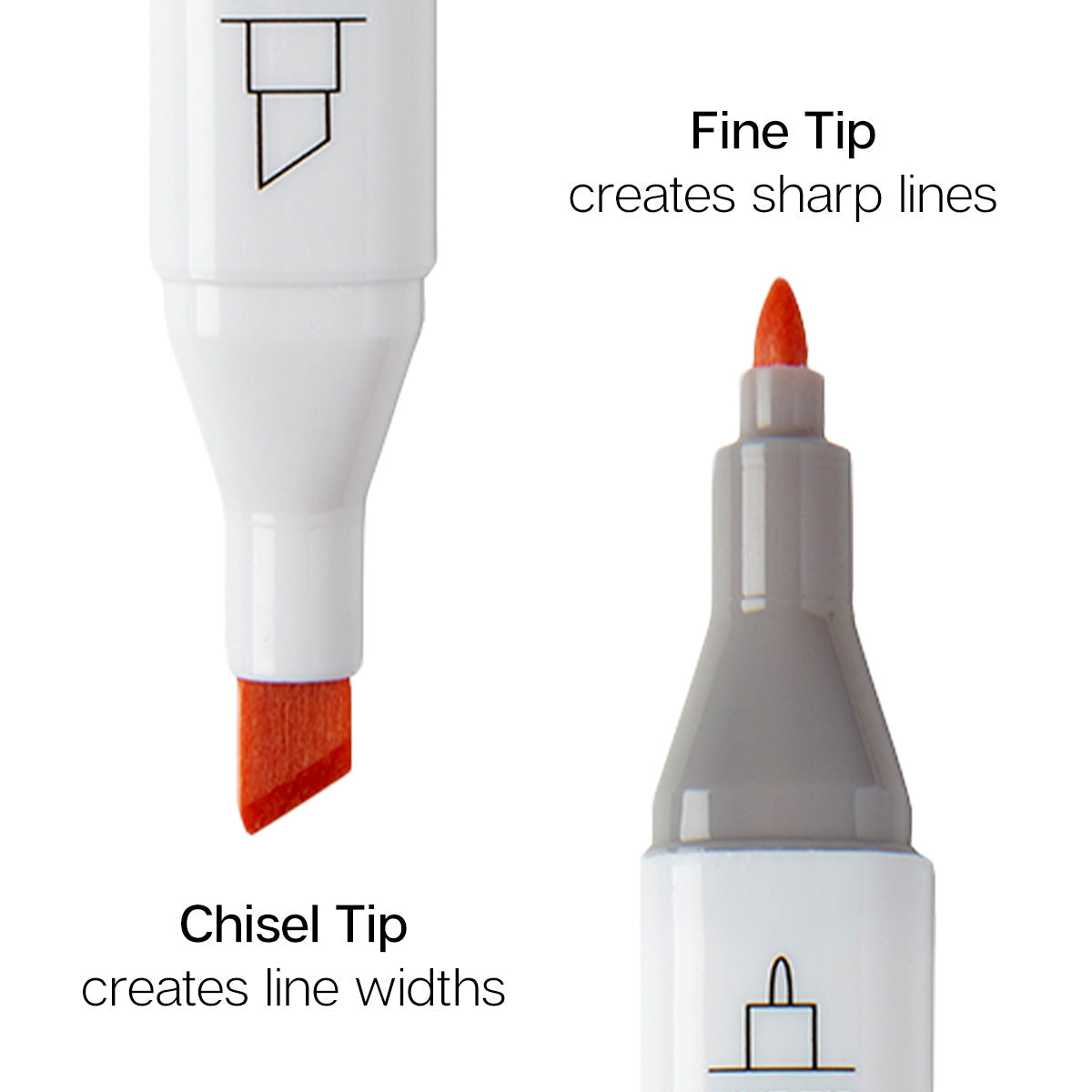 Double-Ended Alcohol Markers - 24 Portrait Colors