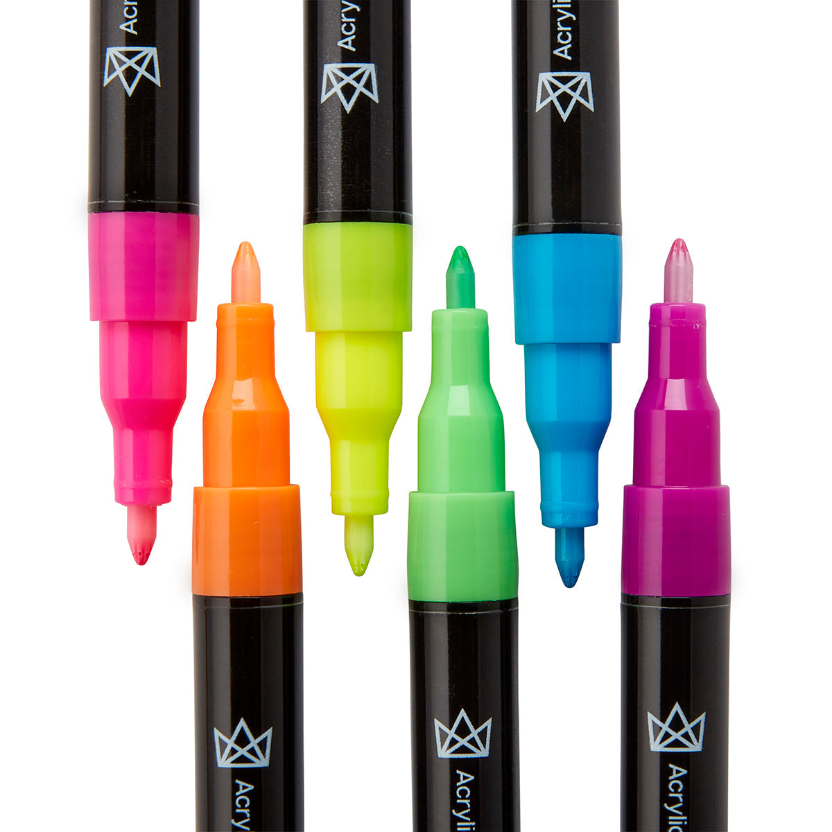 Acrylic Paint Pens Extra Fine - Neon Colors 6 pc