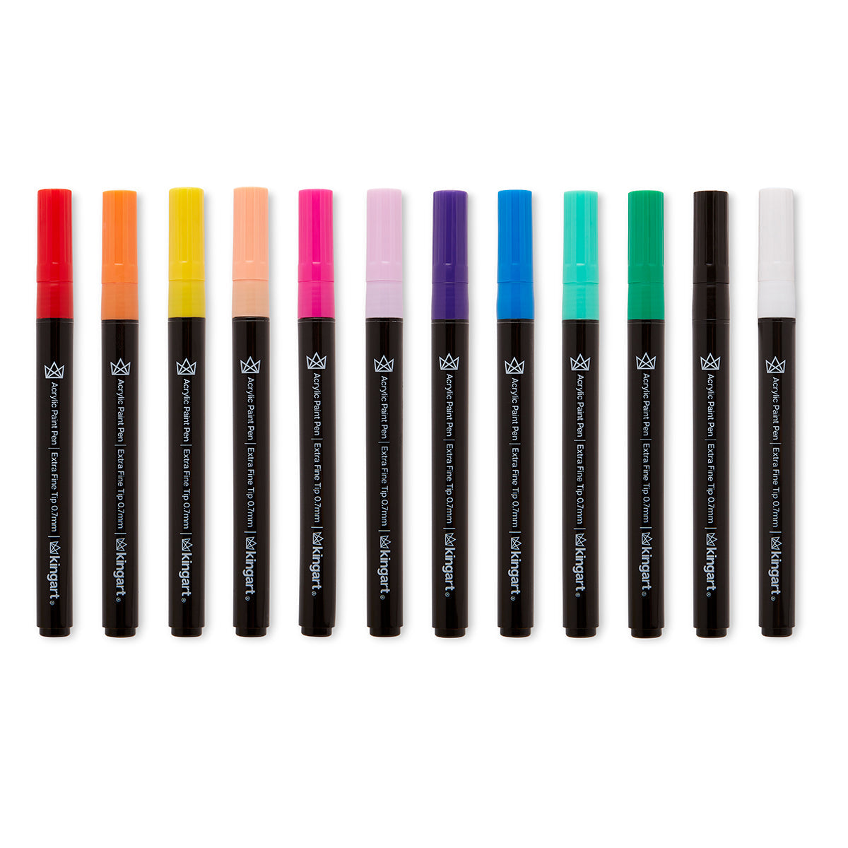 Acrylic Paint Pens Extra Fine - 12 Colors