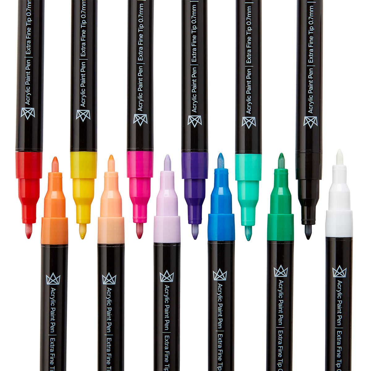 Acrylic Paint Pens Extra Fine - 12 Colors