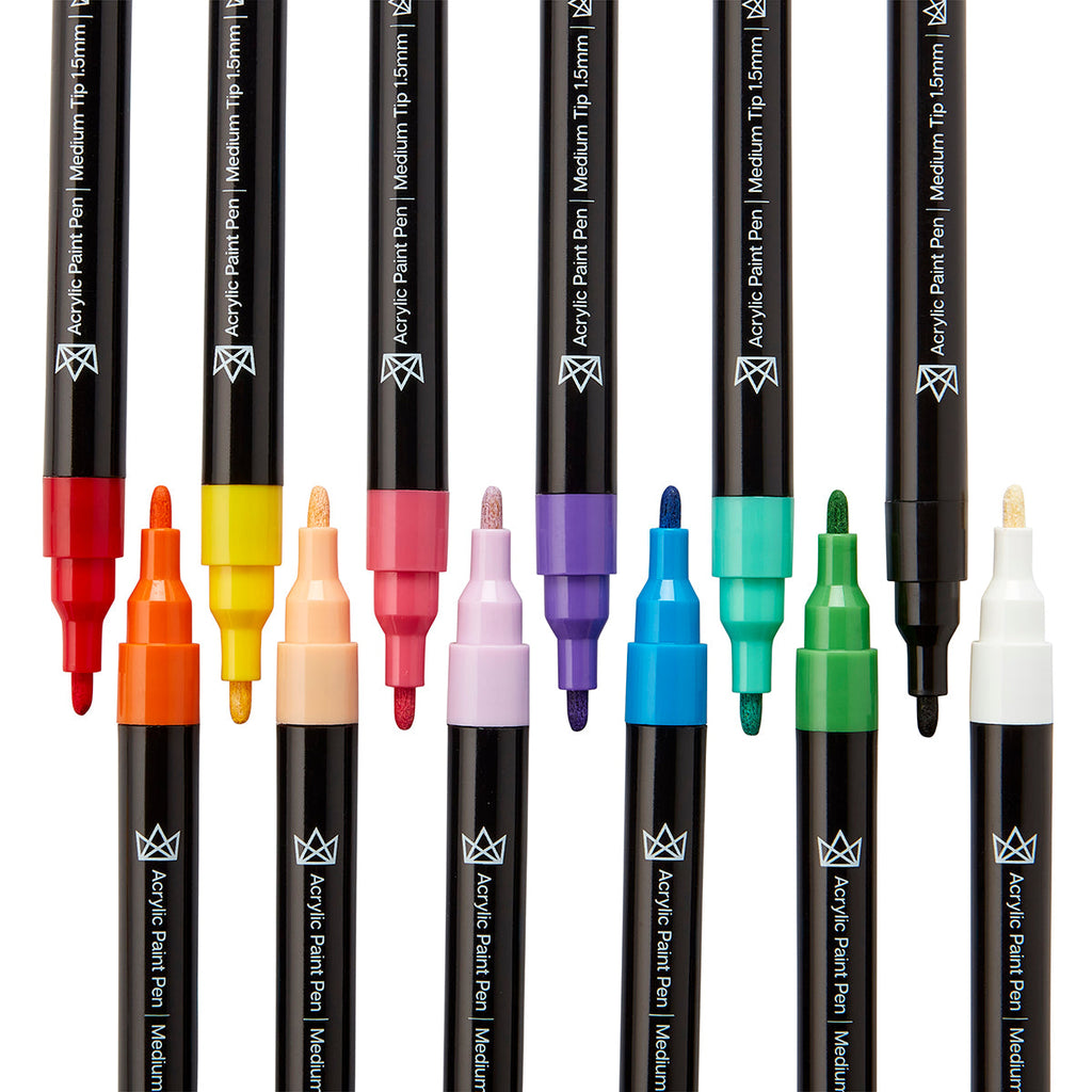 Acrylic Paint Pens - 12 Colors