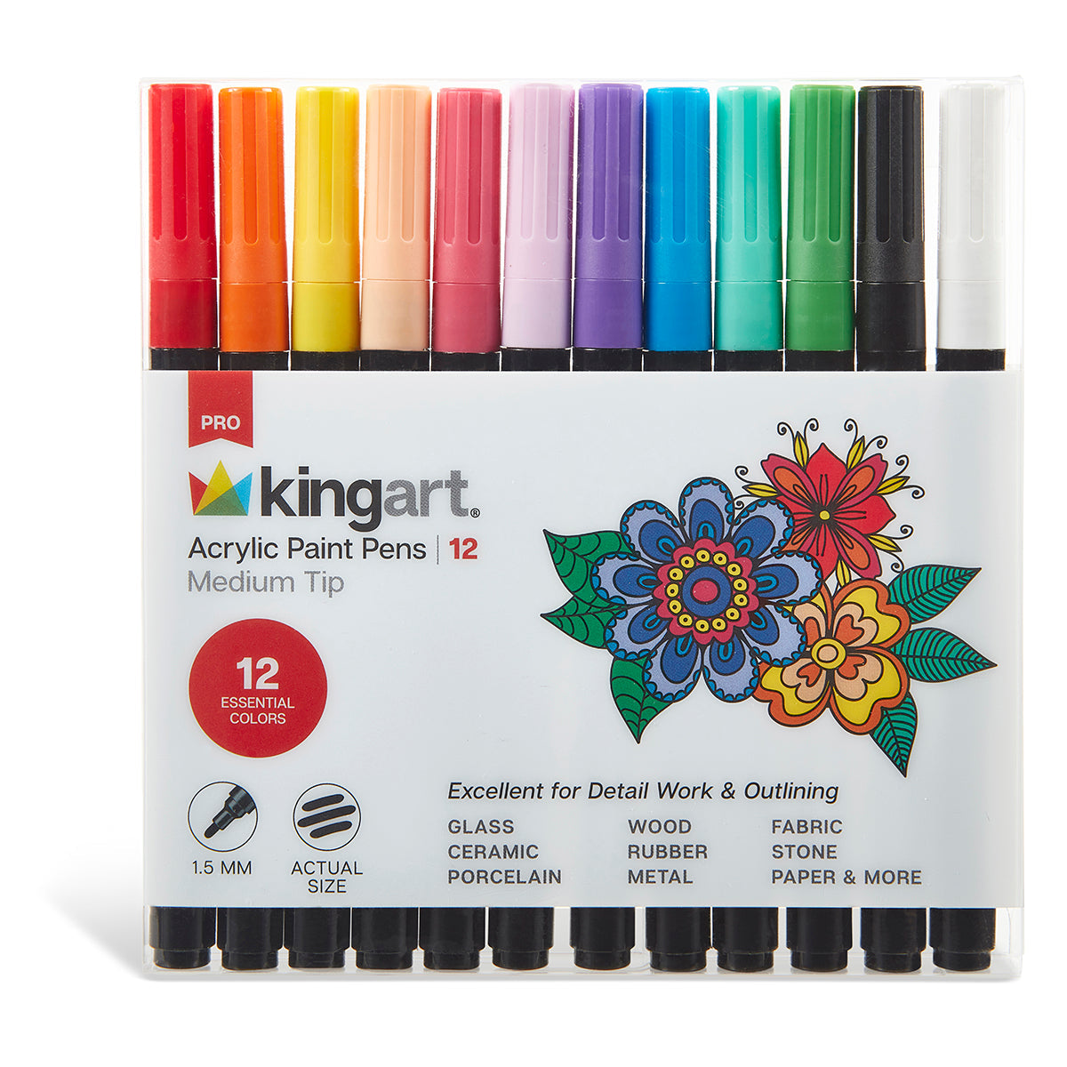 Acrylic Paint Pens - 12 Colors