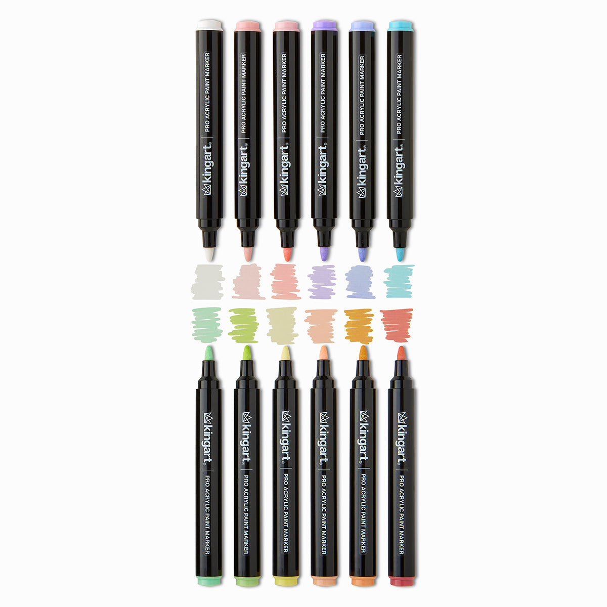 Acrylic Paint Markers - 12 Pastel Colors