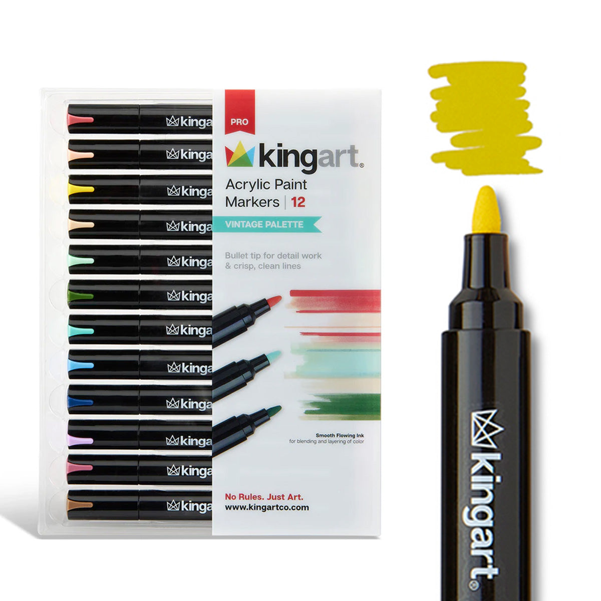 Acrylic Paint Markers - 12 Vintage Colors