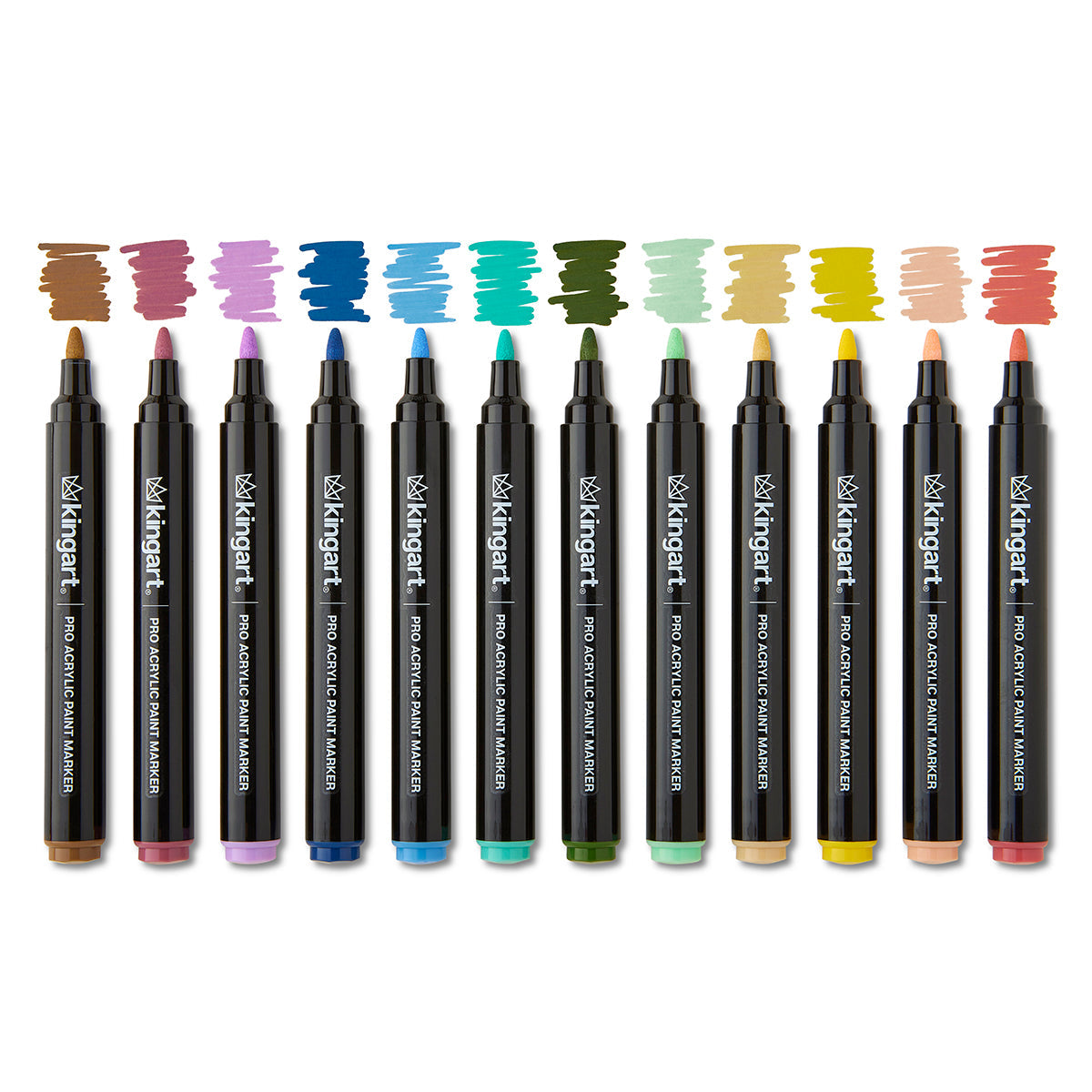 Acrylic Paint Markers - 12 Vintage Colors