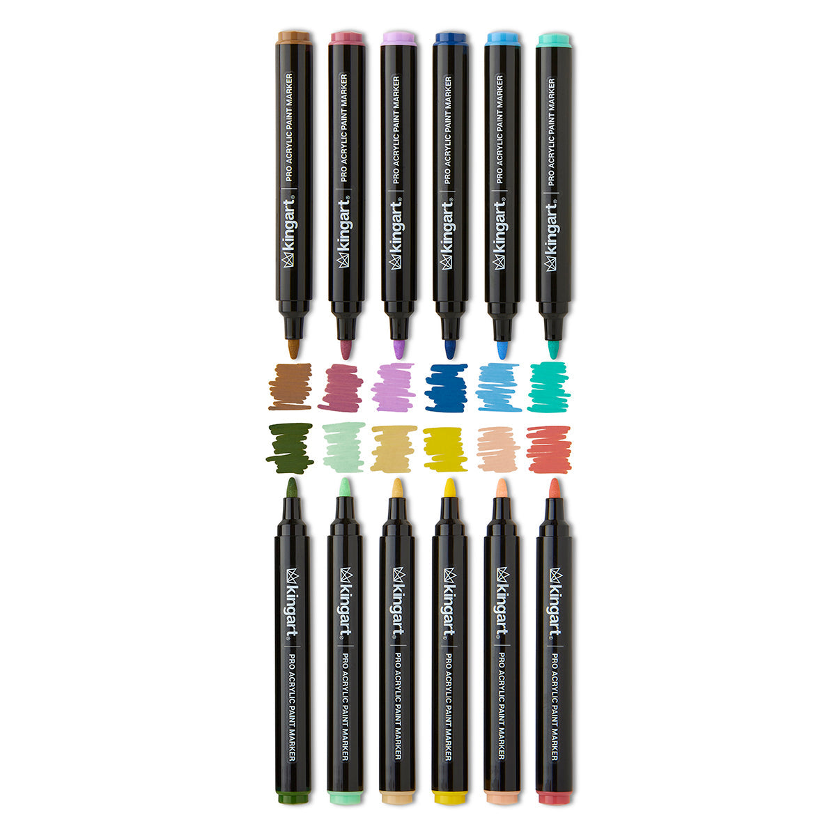 Acrylic Paint Markers - 12 Vintage Colors
