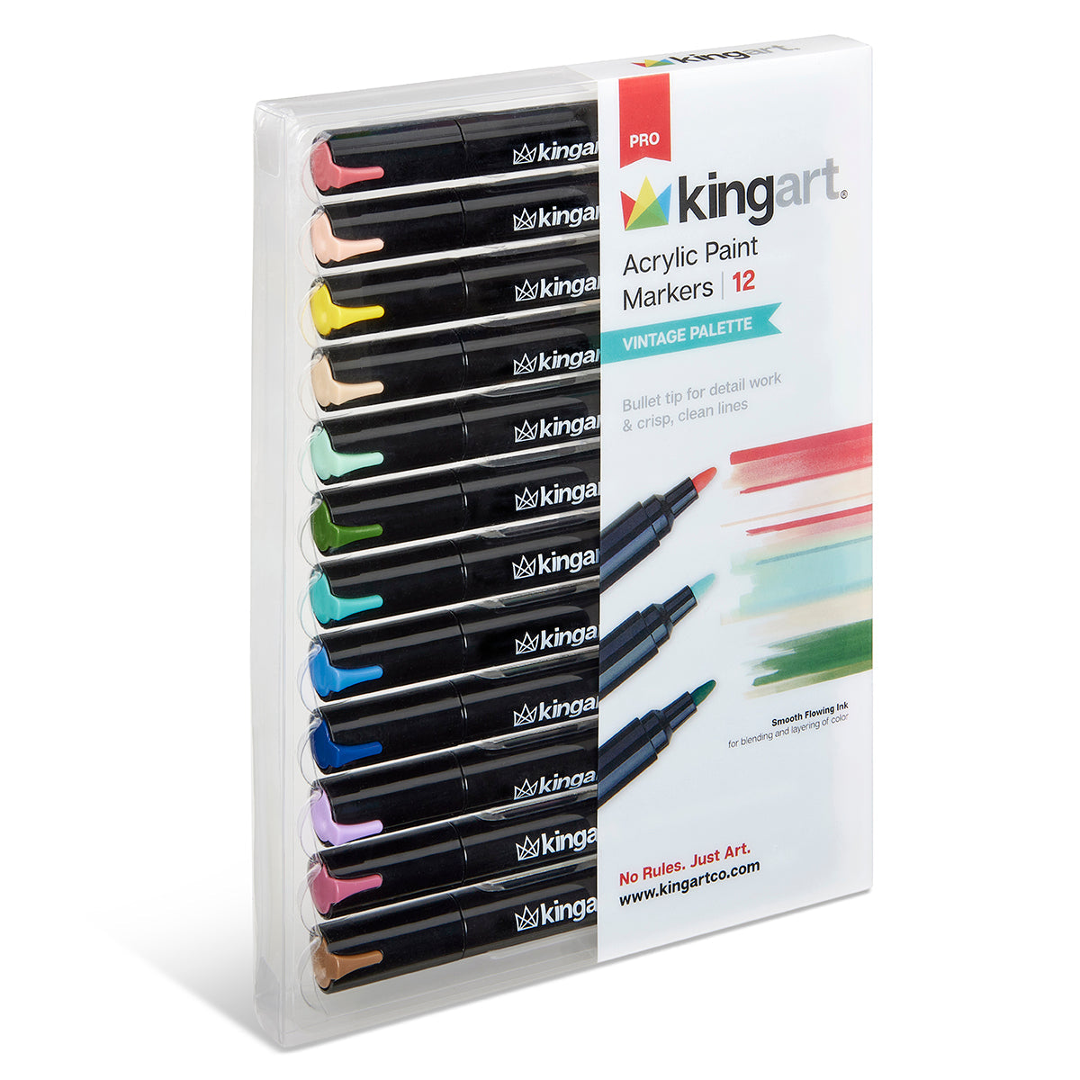 Acrylic Paint Markers - 12 Vintage Colors