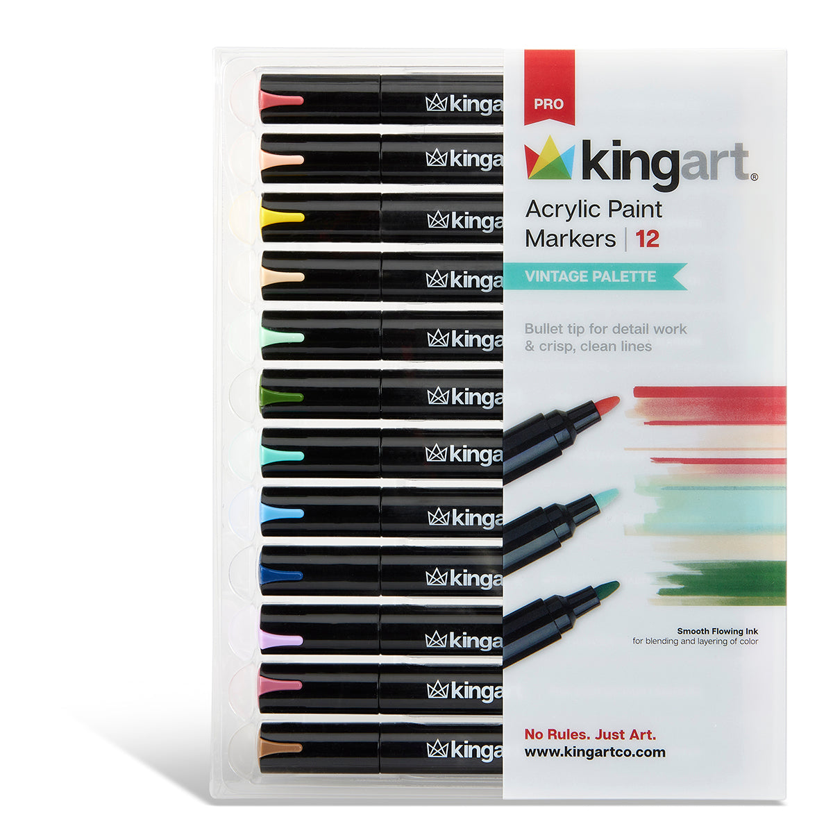 Acrylic Paint Markers - 12 Vintage Colors