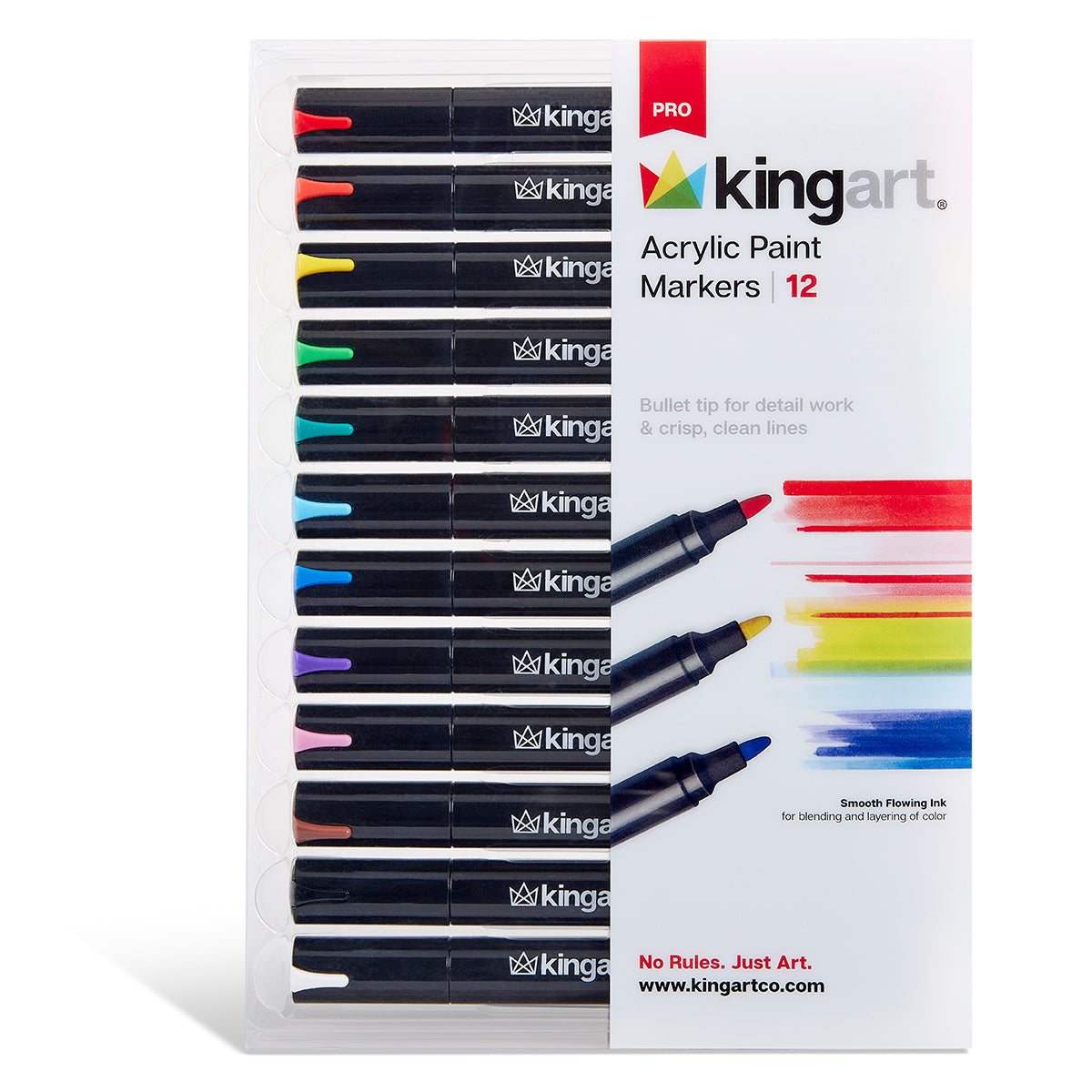 Acrylic Paint Markers - 12 Classic Colors