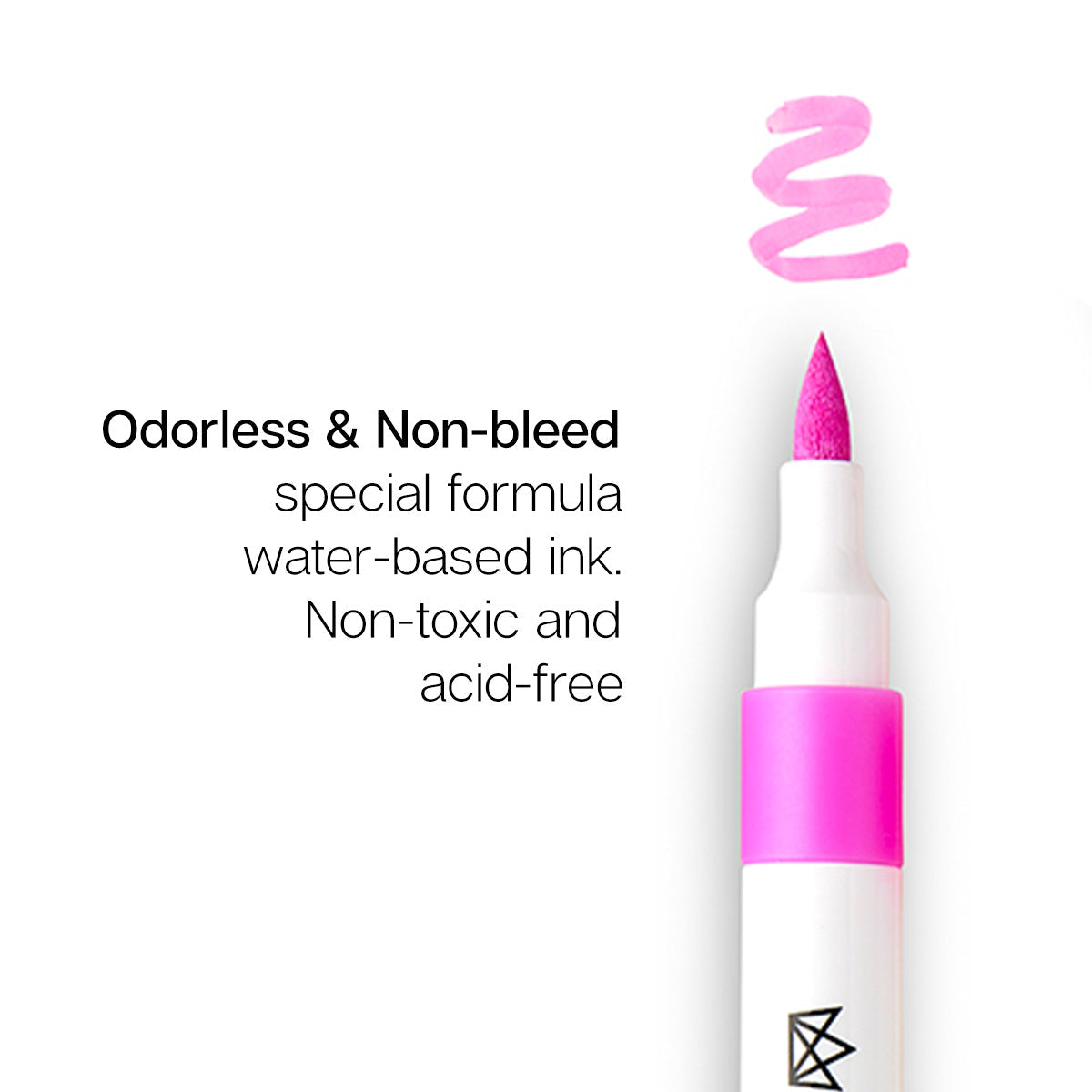 Acrylic Paint Brush Tip Markers - 24 Colors