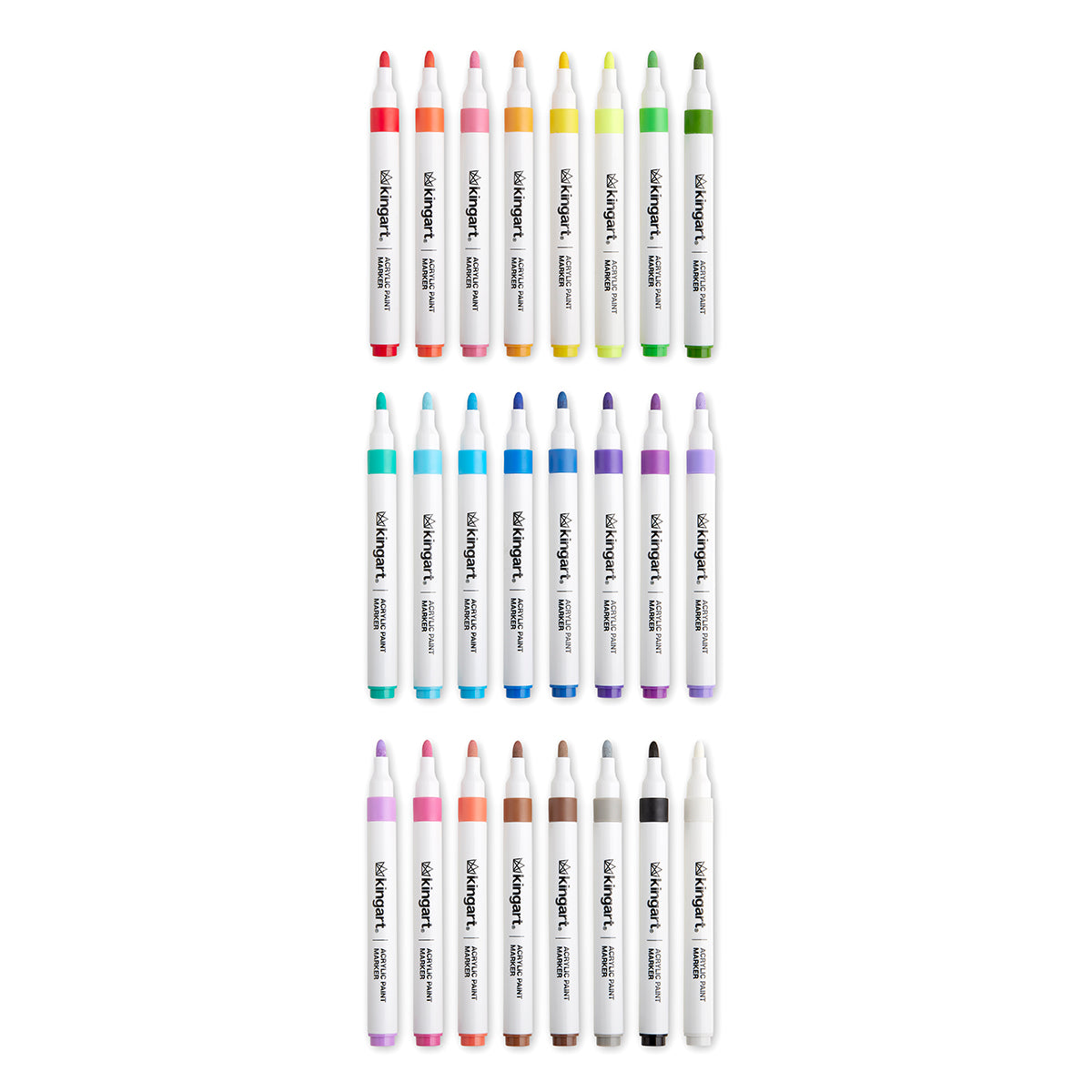 Acrylic Paint Markers - 24 Colors