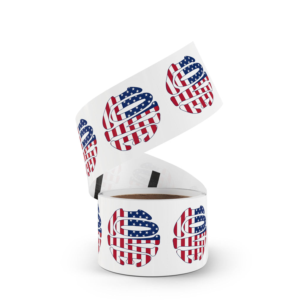 LOVE AMERICA decal - roll of 50