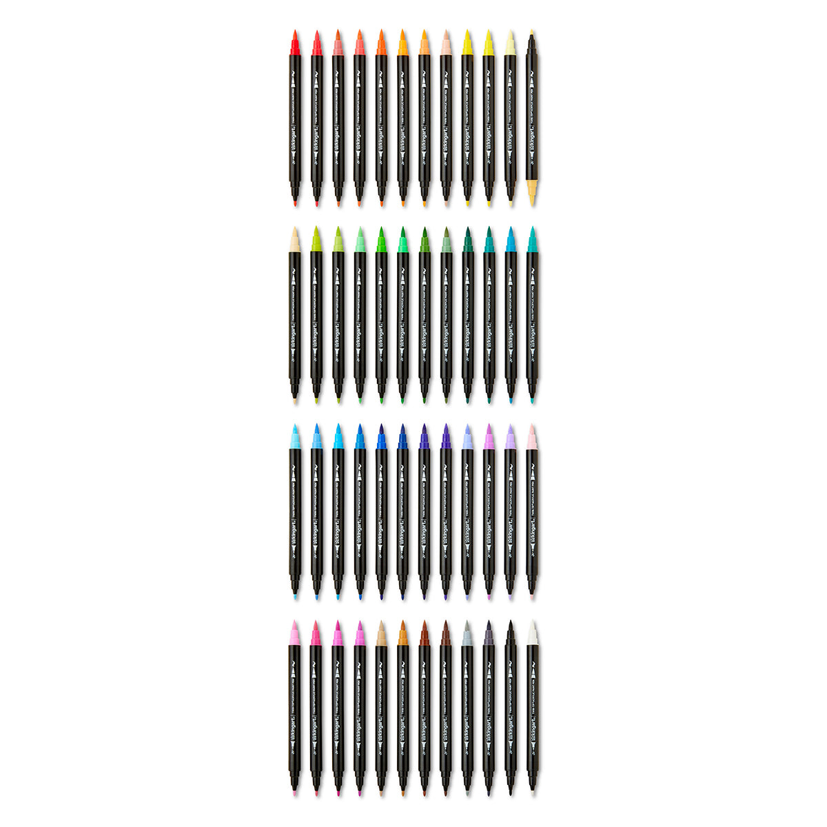 Dual Tip Acrylic Paint Pens - 48 Colors