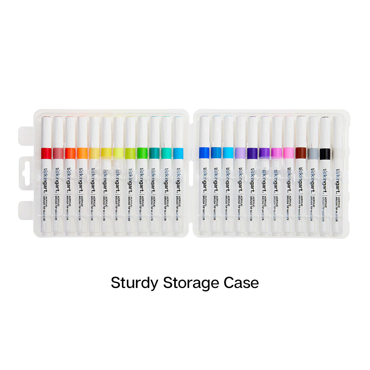 Acrylic Paint Brush Tip Markers - 24 Colors