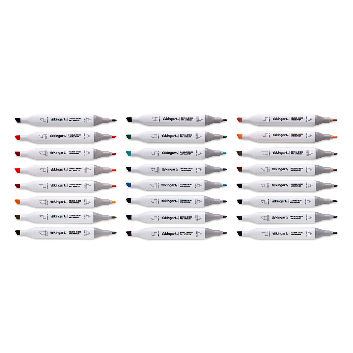 Double-Ended Alcohol Markers - 24 Vintage Colors