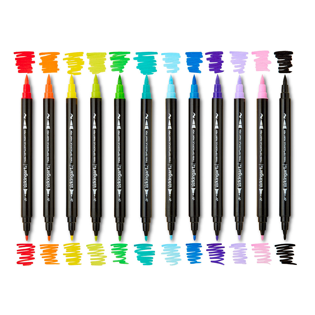 Dual Tip Acrylic Paint Pens - 48 Colors