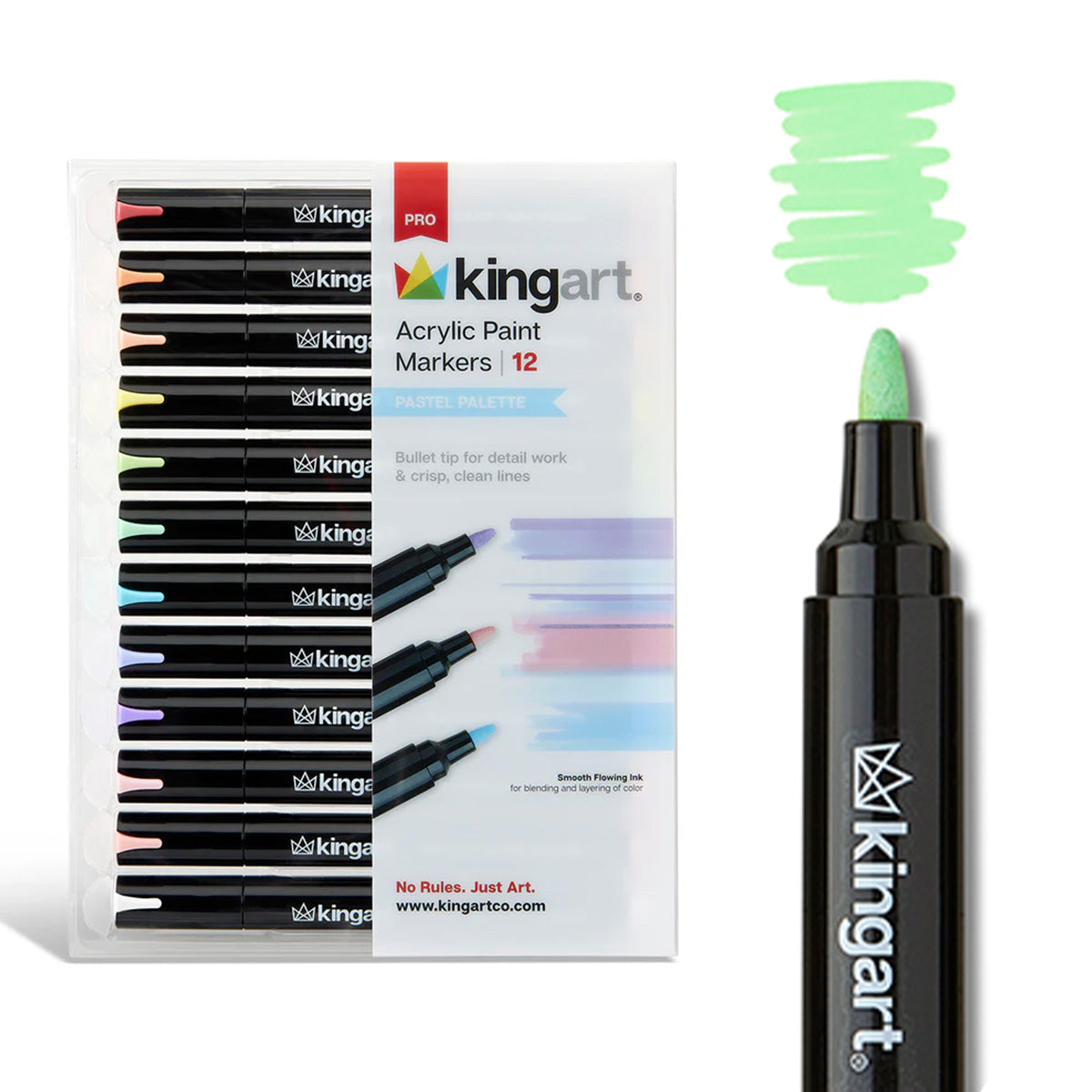 Acrylic Paint Markers - 12 Pastel Colors