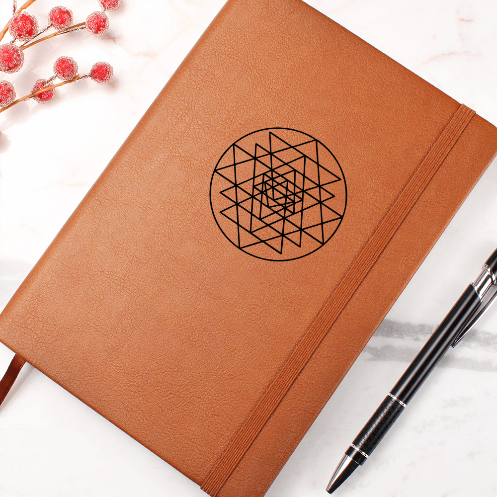 Sri Chakra Faux Leather Journal