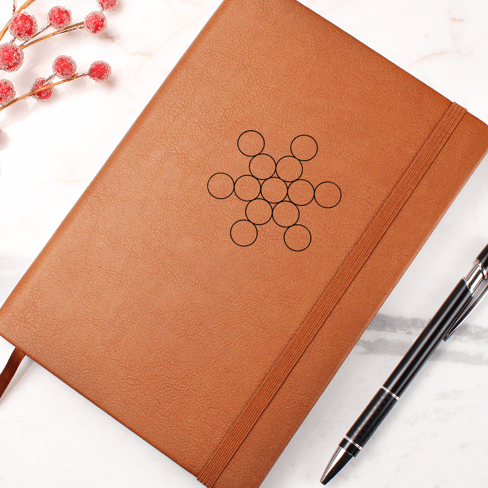Fruit of Life Faux Leather Journal