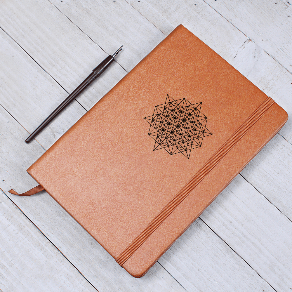 64 Tetrahedron Faux Leather Journal