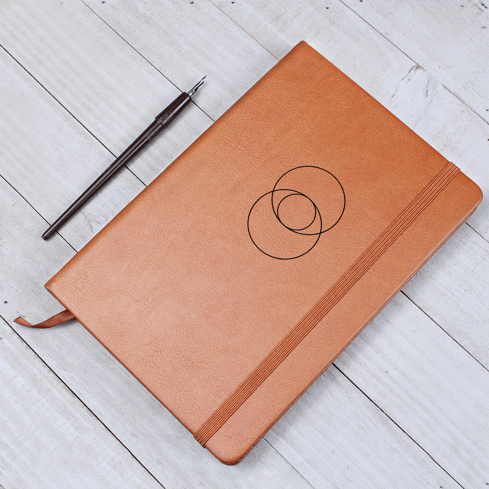 Vesica Piscis Faux Leather Journal