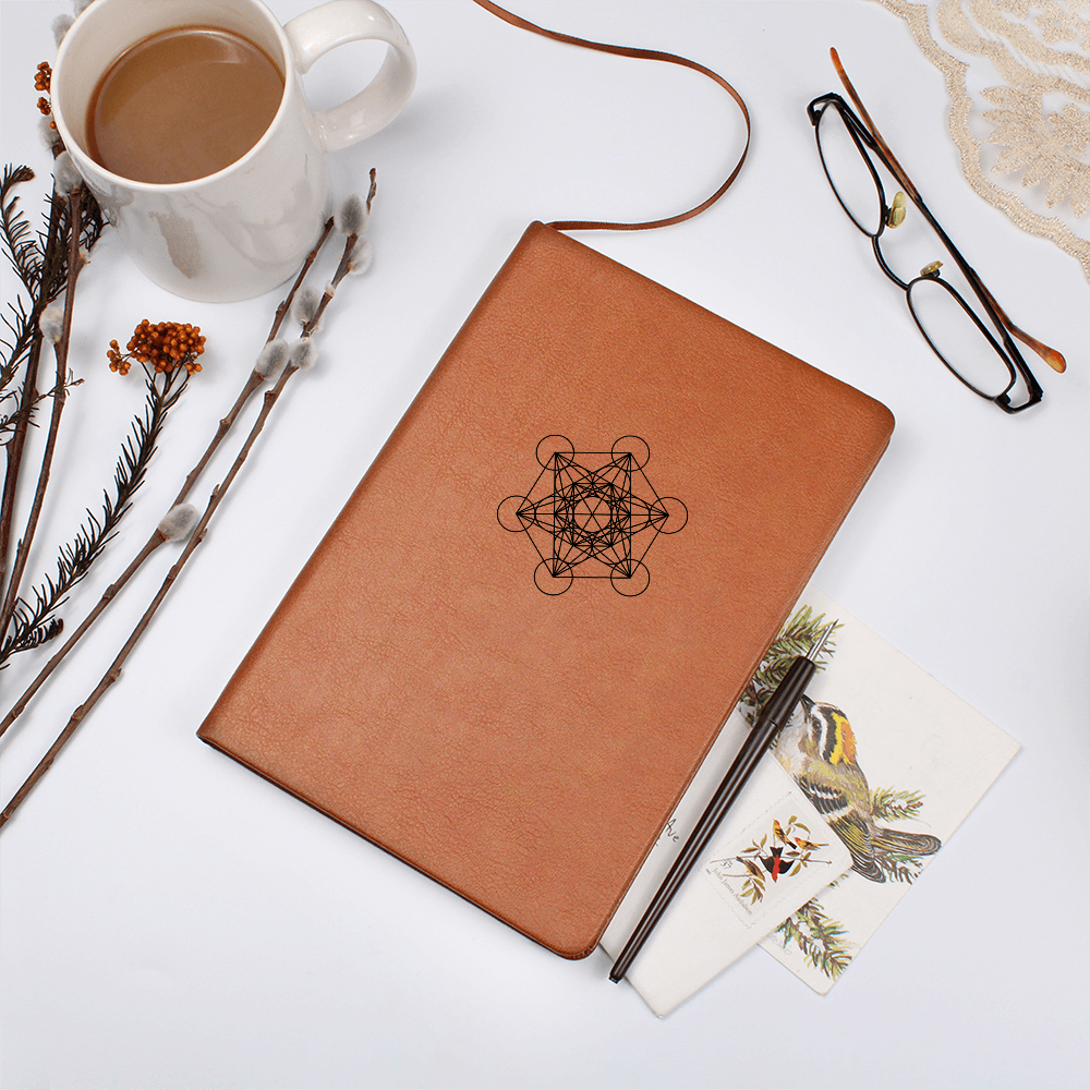 Metatron's Cube Faux Leather Journal