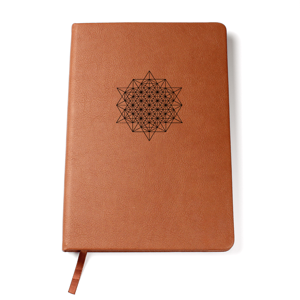 64 Tetrahedron Faux Leather Journal