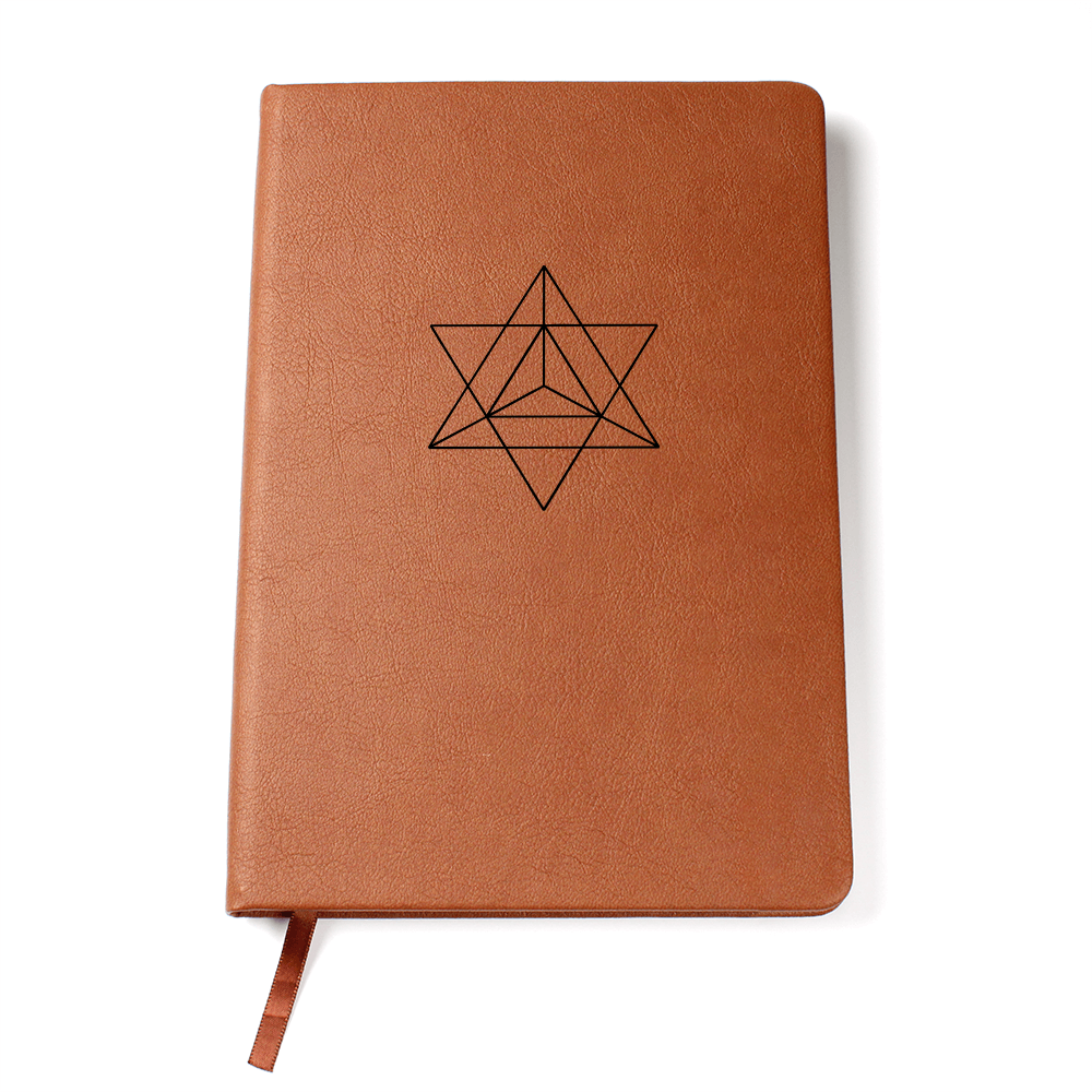Merkaba Faux Leather Journal