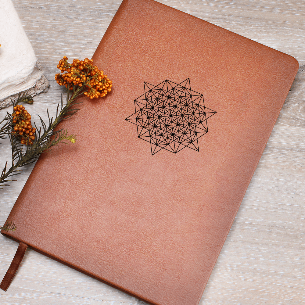 64 Tetrahedron Faux Leather Journal