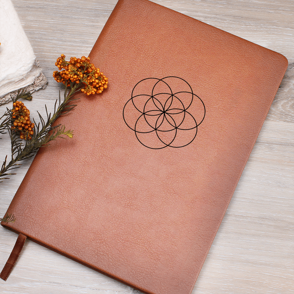 Seed of Life Faux Leather Journal