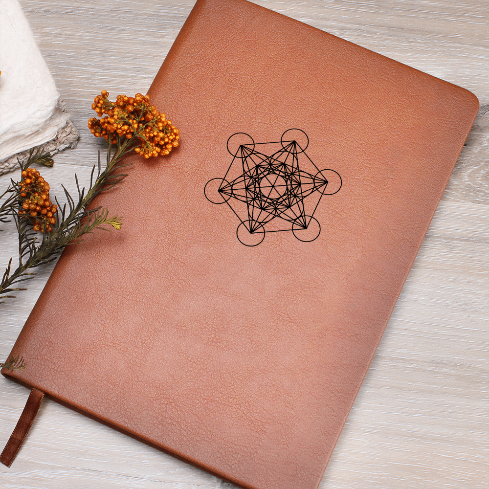 Metatron's Cube Faux Leather Journal
