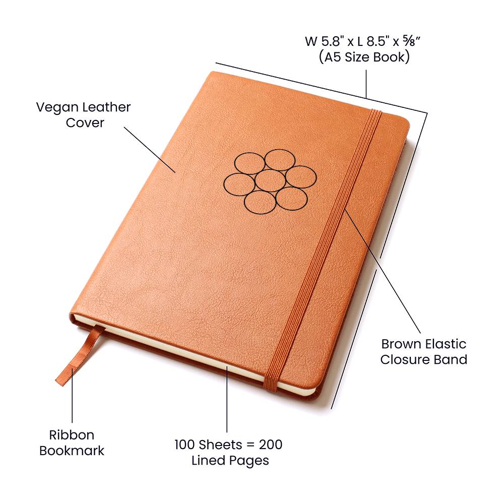Egg Of Life Faux Leather Journal